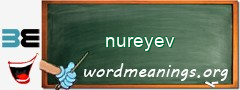 WordMeaning blackboard for nureyev